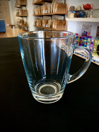 Glass Cup with handle 300ml